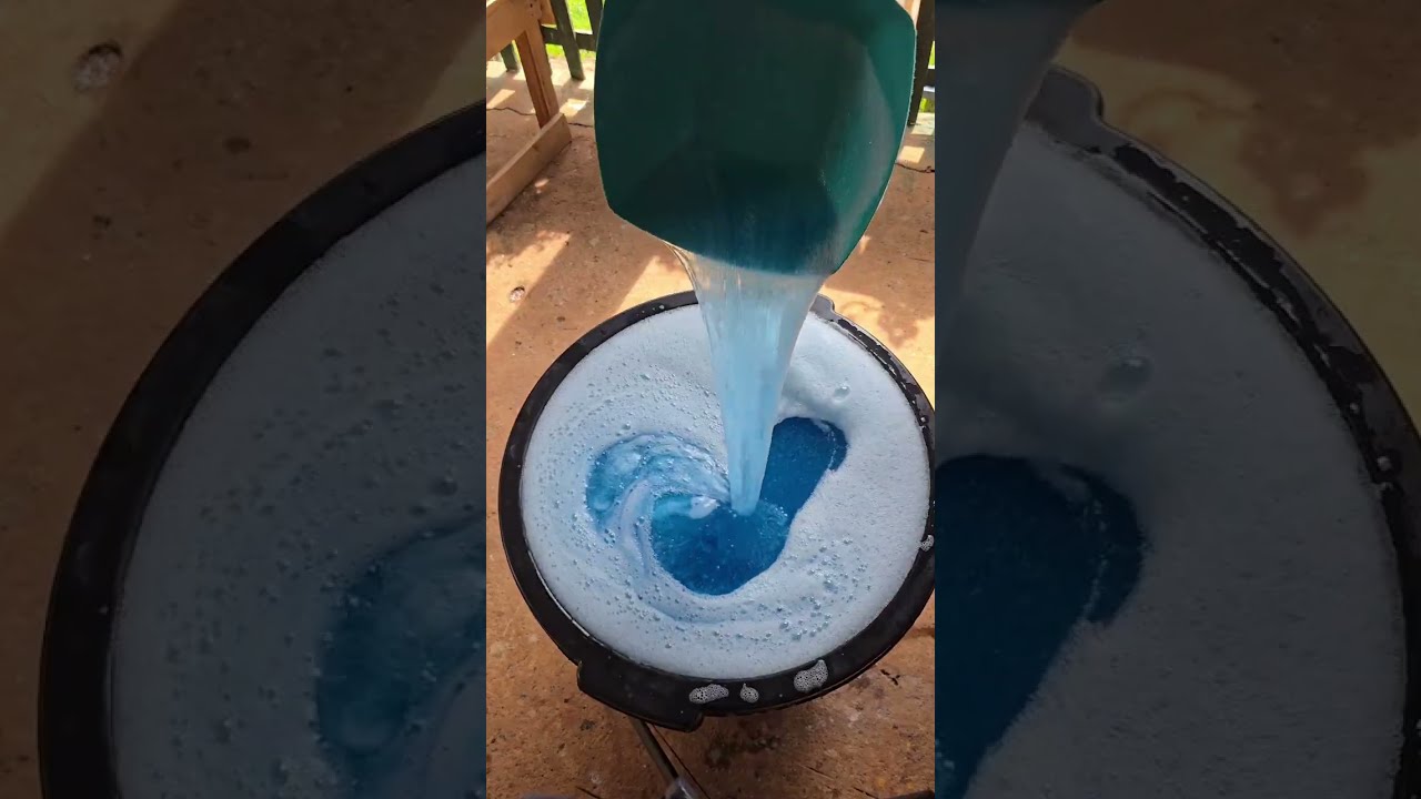 Com 1 litros de óleo fiz 50 litros de sabão lava roupas perfumado#sabao