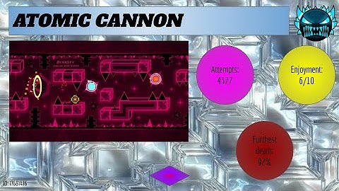 Beating the ENTIRE Pointercrate Demonlist! Level 406 - ATOMIC CANNON
