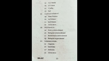 msc 3rd sem 2023-24 zoology paper-3 (eco toxicology)