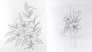 7 Engaging hand embroidery patterns, artistic pencil drawing, pencil drawing course,নকশা অংকন