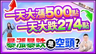 郭哲榮分析師【一天大漲500點 一天大跌274點 暴漲暴跌是空頭?】2024.04.25