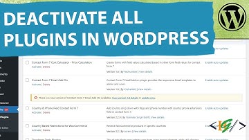 How to Deactivate All Plugins in WordPress | Any Plugin Creating Problem Unable to Access Dashboard
