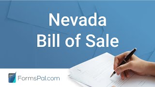 Nevada Bill of Sale - GUIDE