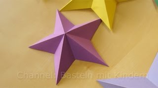 Bastelideen Weihnachten: Weihnachtssterne basteln mit Papier - Sterne