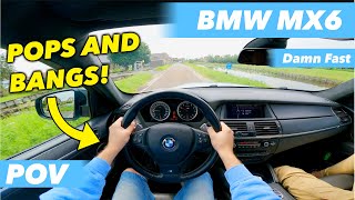 BMW X6M POV drive 4.4L 555 HP Twin Turbo (Insanely Fast)🚀
