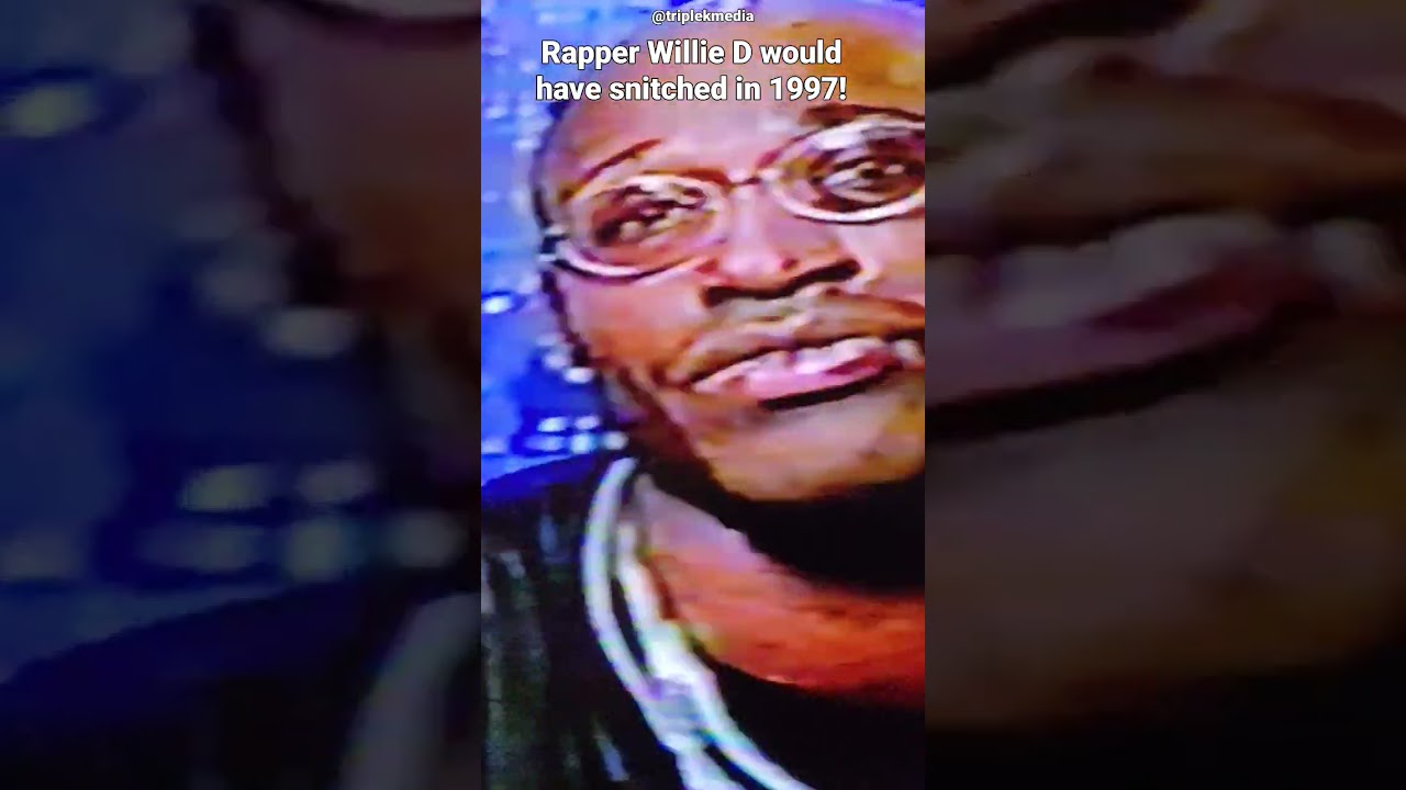 Willie D 1997 interview on Tavis Smiley show saying he would have snitched. 
