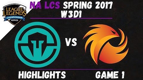IMT vs P1 Highlights Game 1 NA LCS 2017 Spring W3D1 Immortals vs Phoenix1