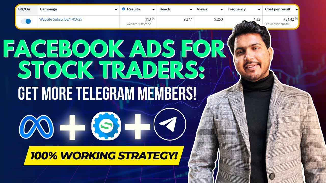 How to Run Facebook Ads for Telegram Channel |  Run Facebook Ads for Stock Market