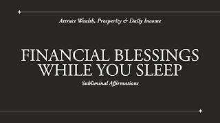 Overnight Wealth Activation: Powerful Money Affirmations for Abundance | 396Hz + 417Hz