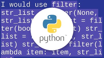 Remove empty strings from a list of strings