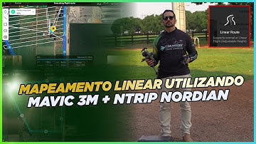 Mapeamento Linear DJI Mavic 3 Multiespectral + NTRIP Nordian | Otimize Fotos Bateria e Processamento