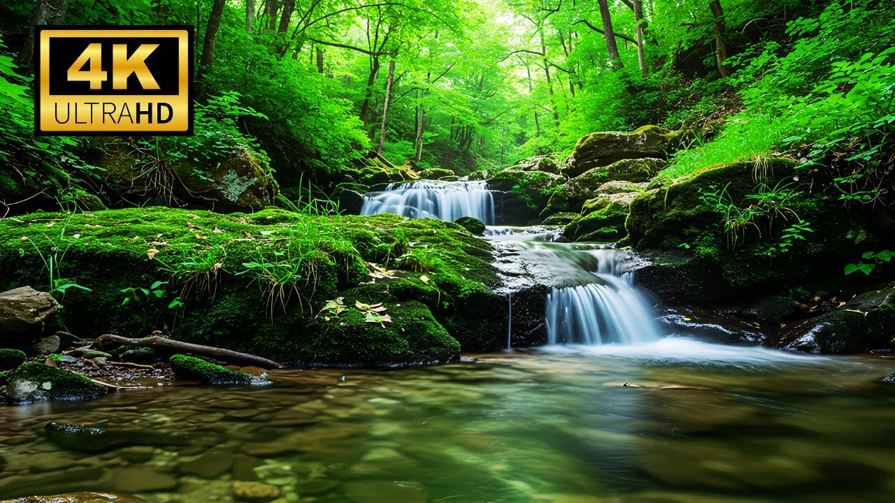 🔴 Relaxing Nature Sounds - Calm and Natural Forest River Sounds ...