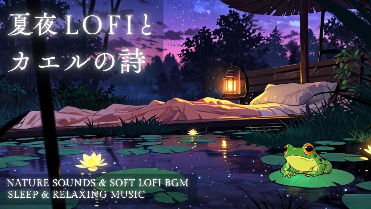 Guarda 【Lofi BGM × Nature Sounds】心整う夜LOFI &自然音(カエル)|Relaxing & Sleep Music |睡眠導入 読書 ストレッチ| su YouTube Guarda 【Lofi BGM × Nature Sounds】心整う夜LOFI &自然音(カエル)|Relaxing & Sleep Music |睡眠導入 読書 ストレッチ| su YouTube