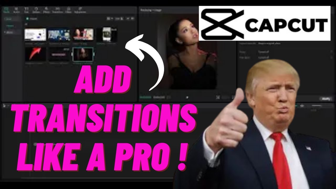 How to Add Video Transitions on CapCut PC 2023 (Simple Tutorial) - YouTube