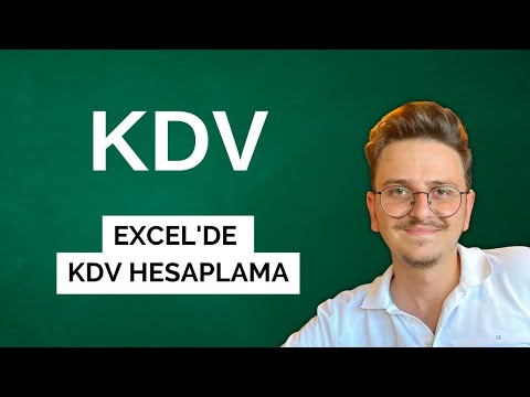 Excel'de KDV Hesaplama