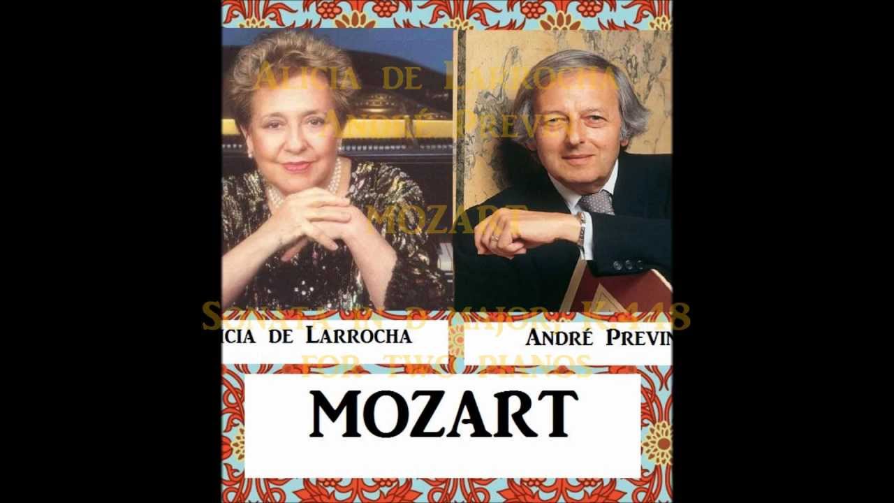 Alicia de Larrocha / André Previn - Mozart Sonata for two pianos, K.448