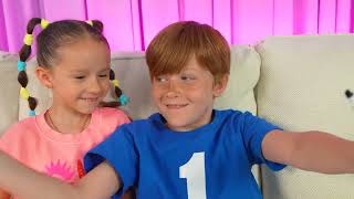 Nastya and her friend learn healthy lifestyle