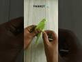 ORIGAMI PARROT EASY PAPER TUTORIAL PAPER CRAFT|HOW TO MAKE PARROT ORIGAMI ART| PAPER