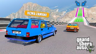 Tofaş Türk Arabalar Uçma Parkurunda Yarişiyor - Gta 5