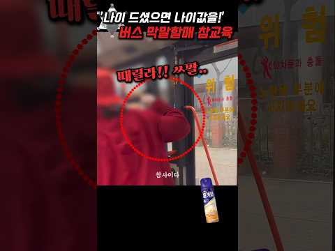 '나이 드셨으면 나이값을..' 버스에서 난동부리던 진상 할매 참교육 thumbnail