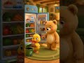 Bear and Duck Healthy vs Unhealthy foods | kids videos #shorts #kidsvideo