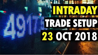 Intraday trade setup for tomorrow | 23 October | 2018
