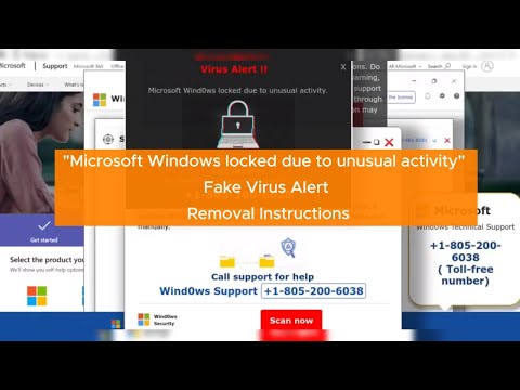 "Microsoft Windows locked due to unusual activity" Fake Alert - How to Get Rid of it?