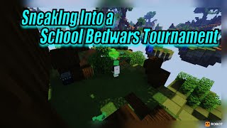 So I Snuck into a Schools Bedwars Tournament and Won.... #Minecraft #Bedwars #Pvp