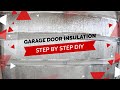 Garage door insulation step by step guide for Canadian Winter. Beginner DIY.
