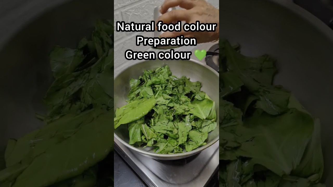NATURAL FOOD COLOUR PREPARATION/GREEN COLOUR 💚/WATCH IT...TRY IT 