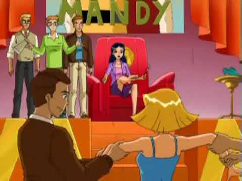 Scene from totally spies of mandy telling clover to massage her foot with a...