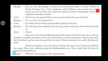 Std-8 English Unit-3 Ah!Oh!Ouch!(Activity-6-A)TWO BOYS IN A JUNGLE