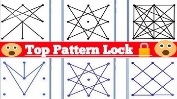Top 20 Best Impossible Phone Patterns Lock--Android Pattern Lock Star ||Top Patterns|| Tube Tricks4u