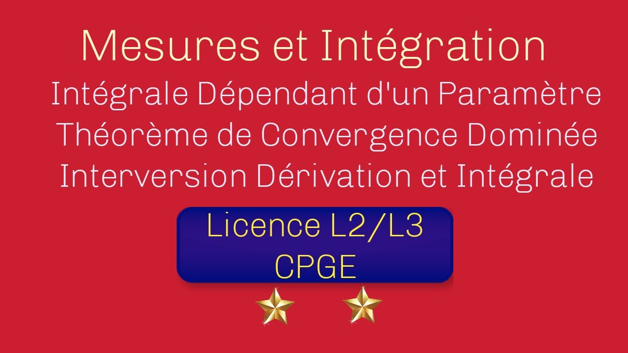 Intégrales Dépendant d'un Paramètre Interversion Dérivée Intégrale — free download