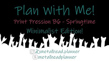 Springtime Plan With Me | PP Weeks B6 | Print Pression Planner | Metalhead Planner