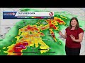 Alert Day: AM rain, then PM storms for some