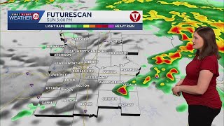 Alert Day: AM rain, then PM storms for some