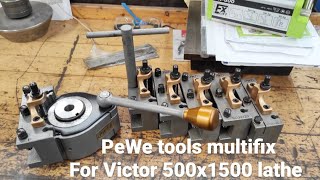 PeWe tools multifix size B for Victor 500x1500 lathe by Ome.Machining 676 views 2 months ago 1 minute, 15 seconds