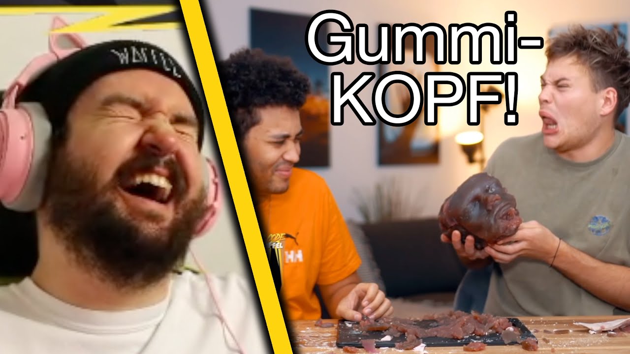 Sturmwaffel REAGIERT auf Joeys Jungle GUMMIBÄRCHEN Kopf