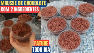 FATURE R$600,00 POR MÊS COM ESSA SOBREMESA DE CHOCOLATE ECONÔMICA E FÁCIL SEM GELATINA