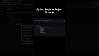 Build Your First Python Project: Easy Timer App 🕒🐍 | Complete Beginner's Guide #coding