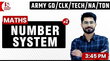 #53 Number System (Part 2) | Maths Class for Army GD/CLK/TECH/NA/SSC GD/ AF Y Grp | By Sanjay Sir