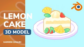 Lemon Cake - 3D Modelling Animation Loop