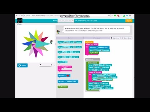 Hour of Code - Artist - 12 point STAR