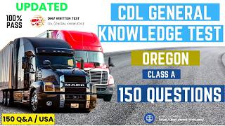 Oregon CDL General Knowledge Test 2026 | CDL General Knowledge Practice Test | REAL EXAM QUESTIONS screenshot 2