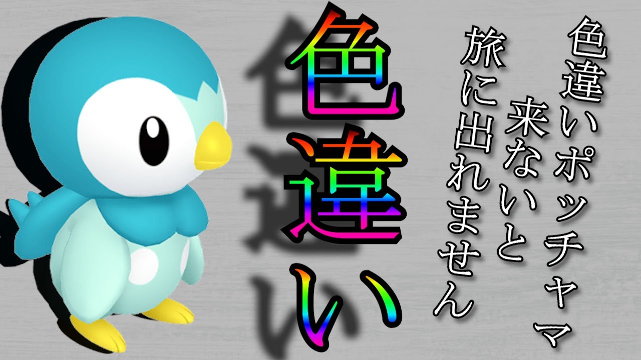 ダイパリメイク 色違いポッチャマ出るまで旅に出れない 6 Youtube