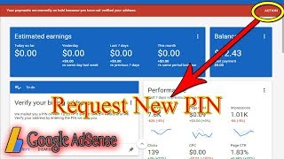 How to Get Request New Pin For Address Verification On Google Adsense 2018 ?