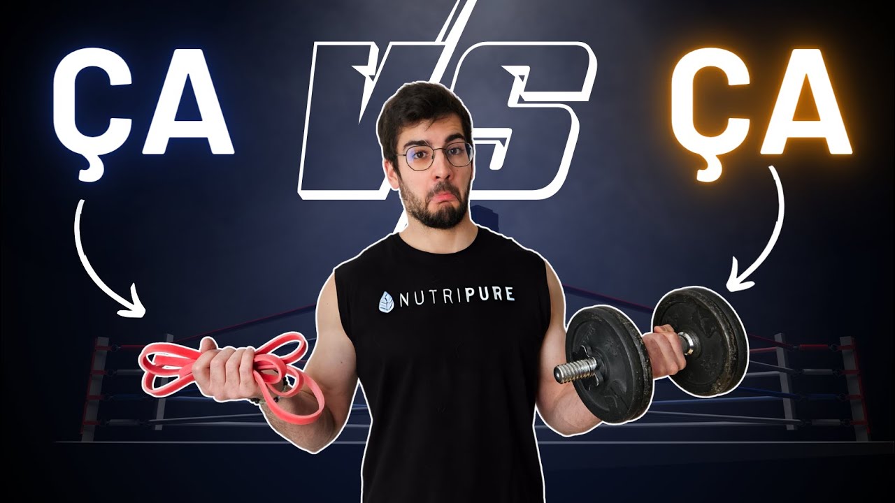 HALTERES VS ELASTIQUES pour une prise de muscle sans salle de sport ? Le match.