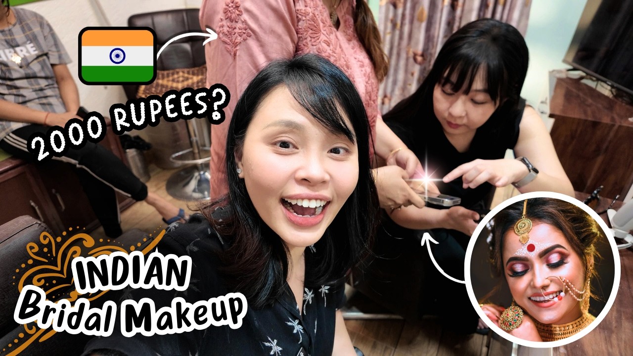 So Expensive! 😱 We Try Beauty Makeover in India! 🇮🇳