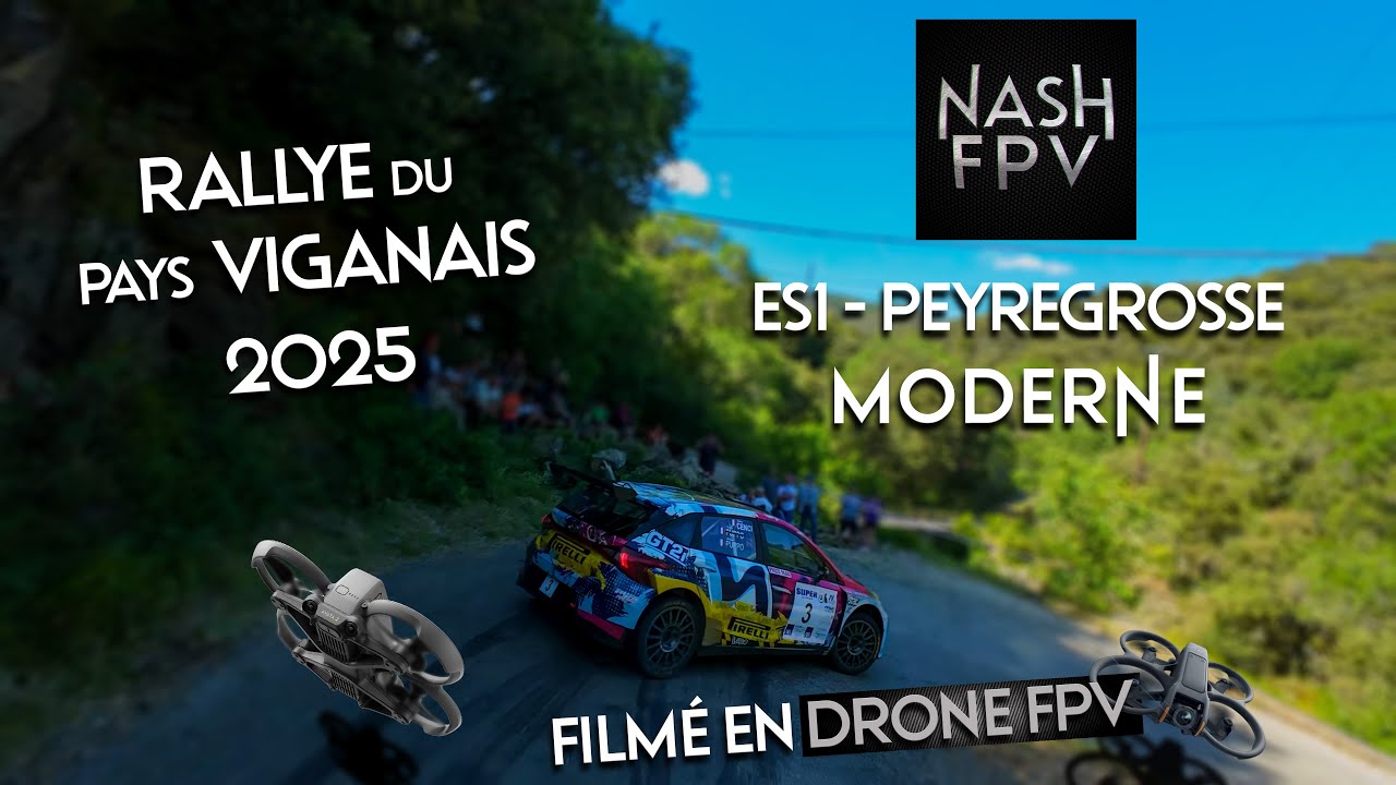 Rallye du Pays Viganais 2025 ES1 Peyregrosse Moderne filmé en drone FPV ! 🚁 NASH FPV